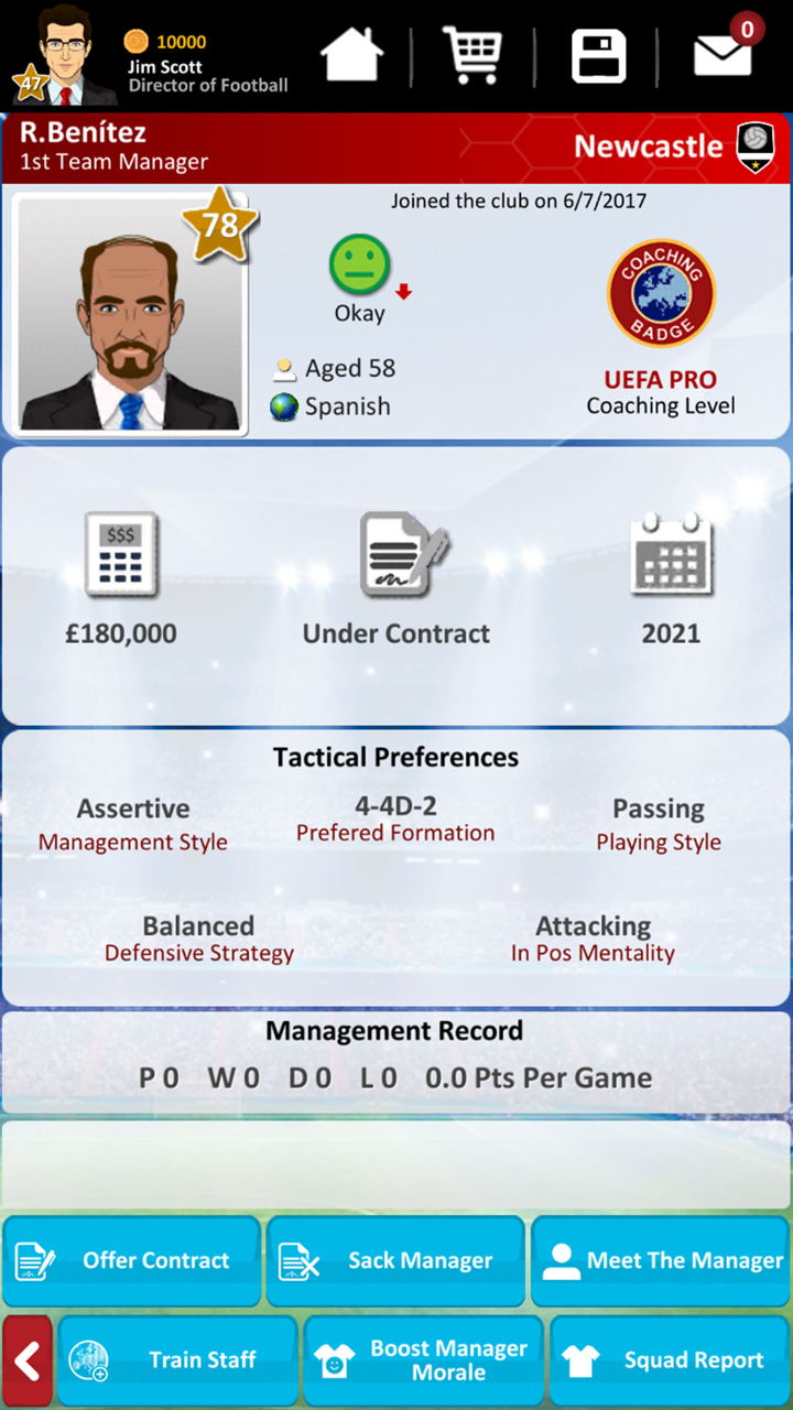 Club Soccer Director 2019 screenshot 4