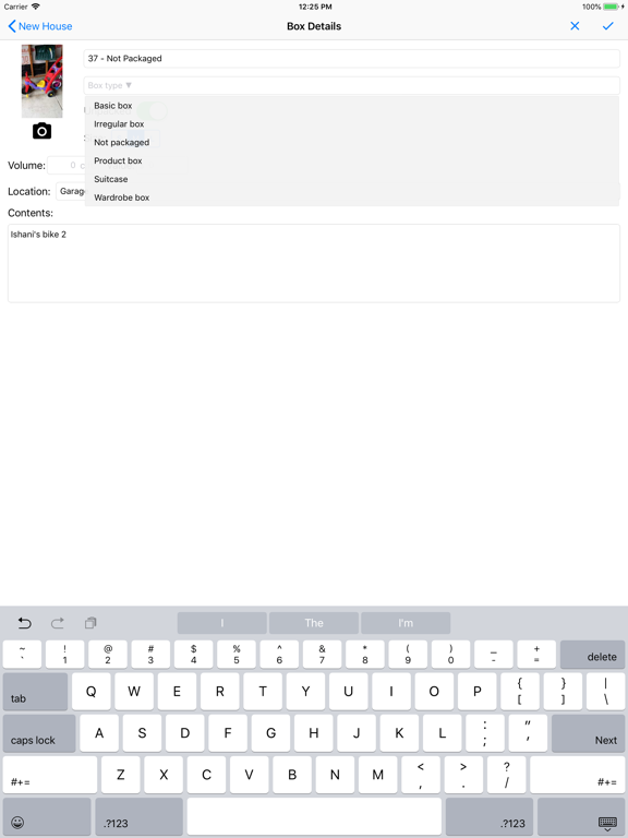 Moving Organizer Lite iPad screenshot 4 - Productivity app
