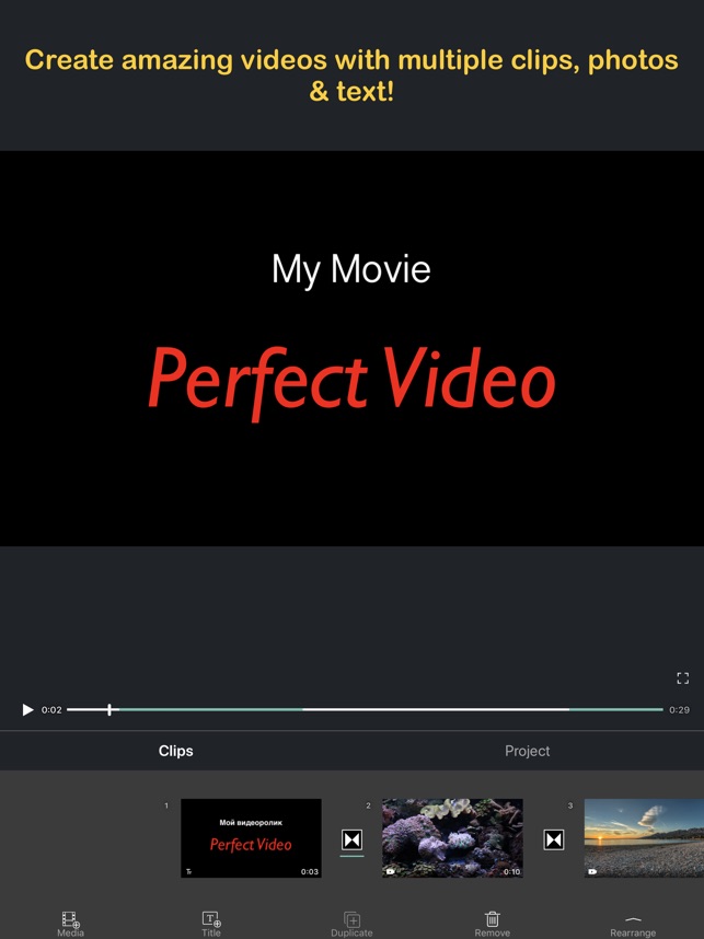 Perfect Video Editor, Collage on the App Store