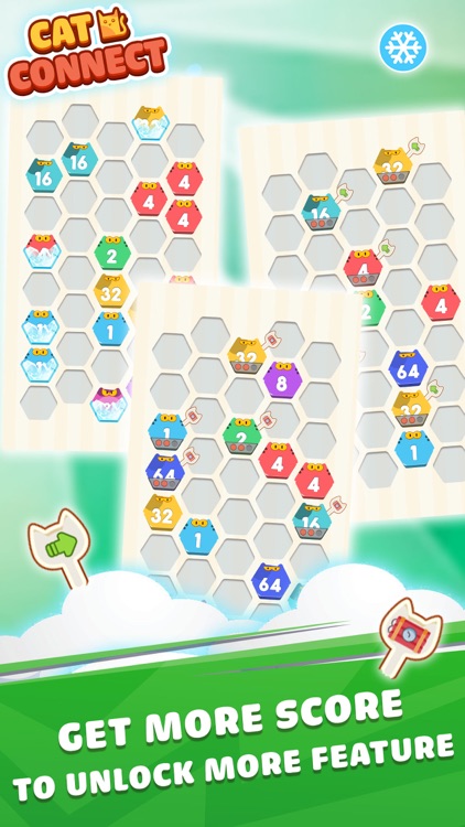 Cat Cell Connect - Hexa Blocks screenshot-3
