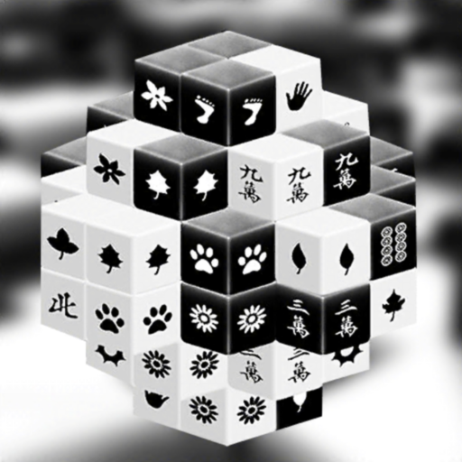 Black & White Mahjong 3D