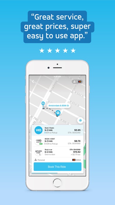 Screenshot 1 of Via — smarter mobility. App