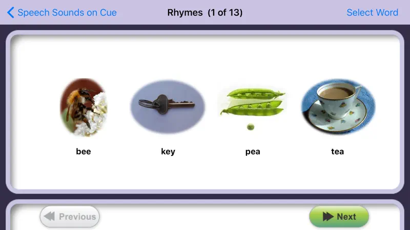 Speech Sounds on Cue (Aus Eng) screenshot 4 of 4