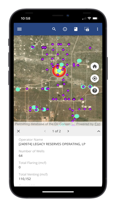 New Mexico Methane Map Screenshot