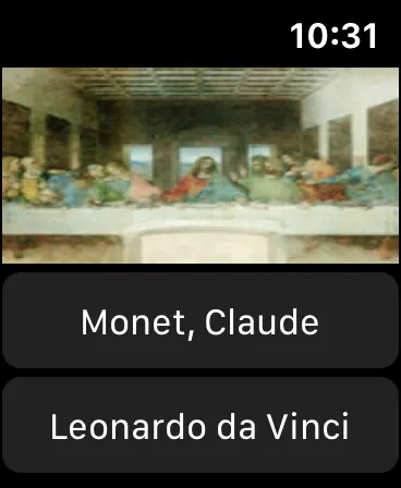 Screenshot #1 pour FamousArtQuiz