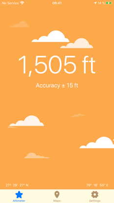 Altimeter & Precision - Simple screenshot 1