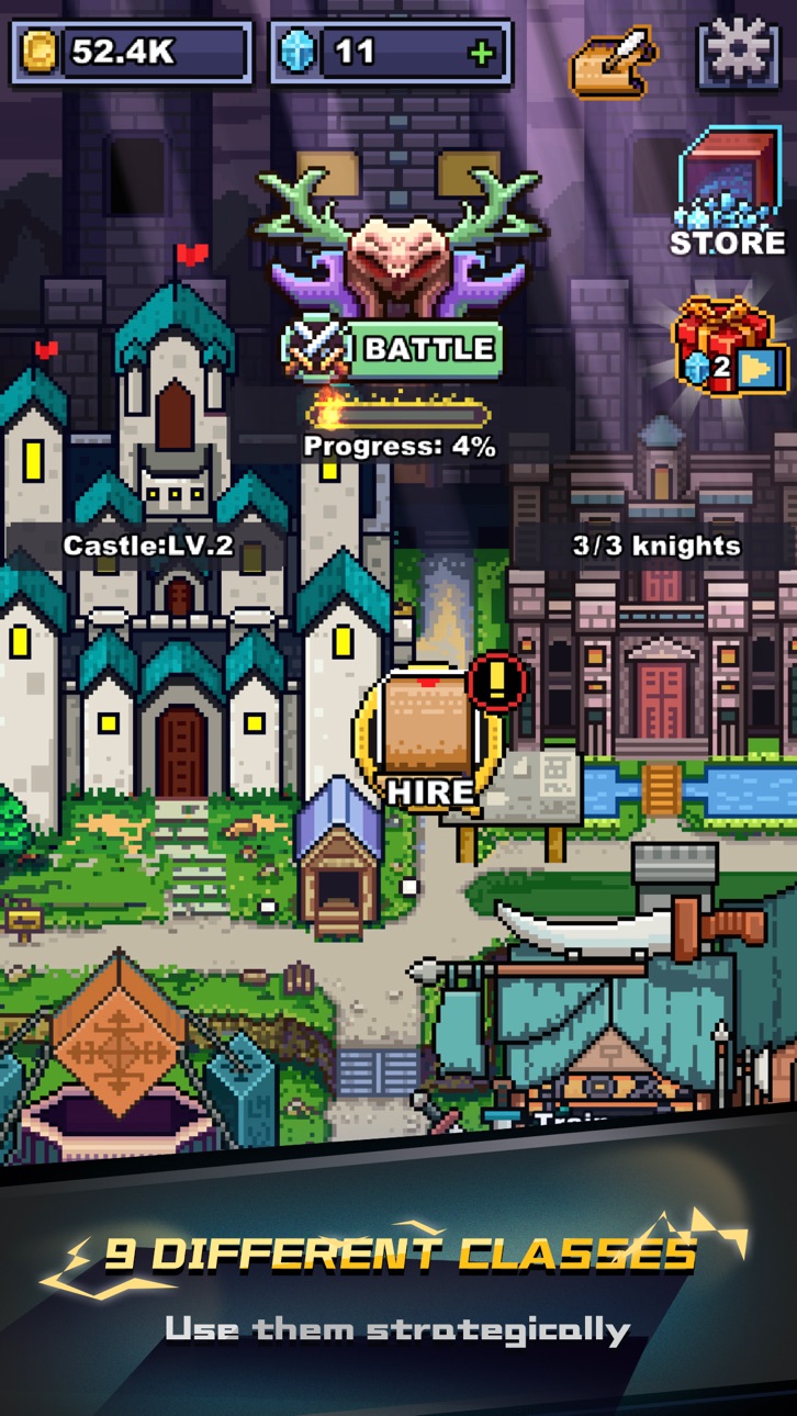 Infinite Knights - Free Hack screenshot 3 - iOS game interface