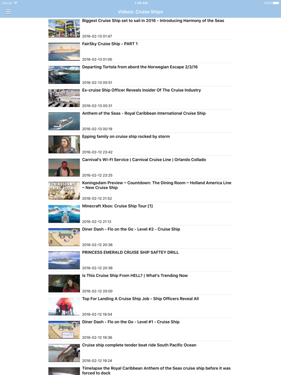 Cruise Ship & Port News iPad screenshot 5 - Travel app
