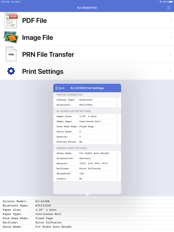 Screenshot #6 pour RJ-4040 Print
