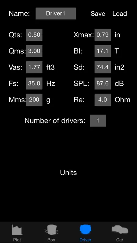 Woofer Box Calculator PRO screenshot 4 of 5