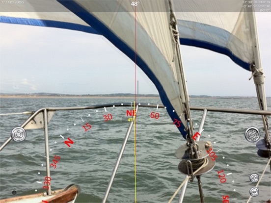Compass Eye Bearing Compass iPad app afbeelding 1