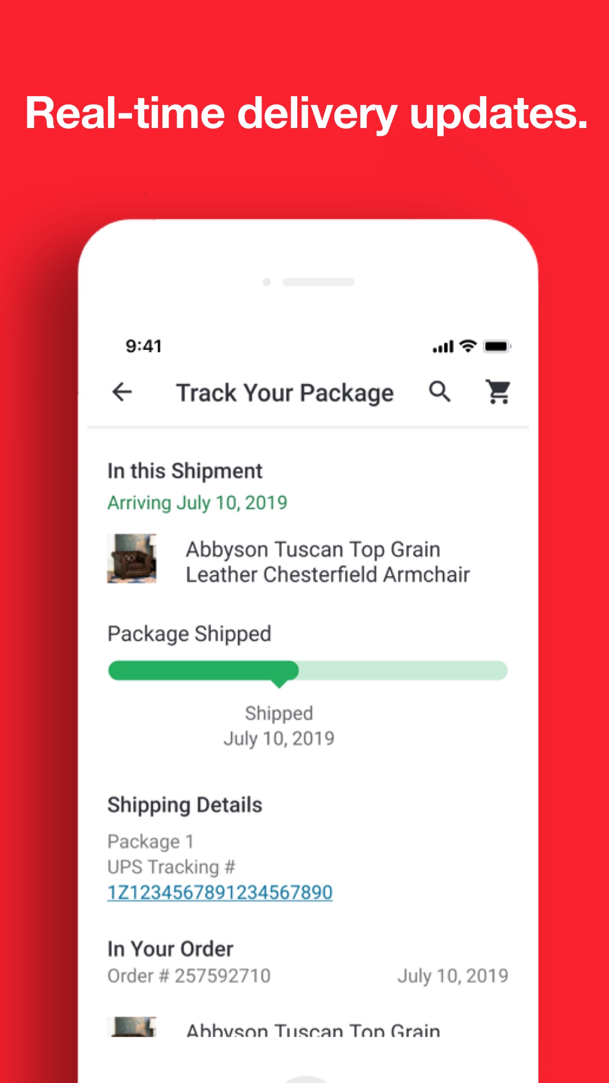 Screenshot do app Overstock — Furniture & Decor