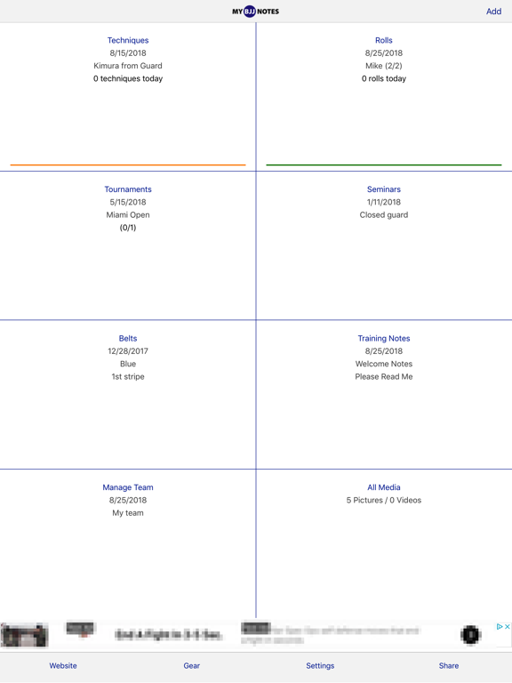 Screenshot #4 pour My Bjj Notes