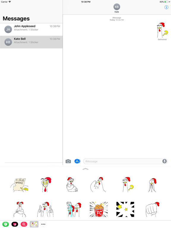 Screenshot #4 pour Chicken Bro 14 Sticker Pack