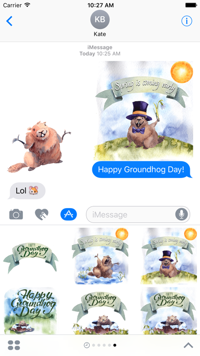 Groundhog Day - Stickers Screenshot