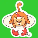Fat Cat Christmas Stickers App Cancel