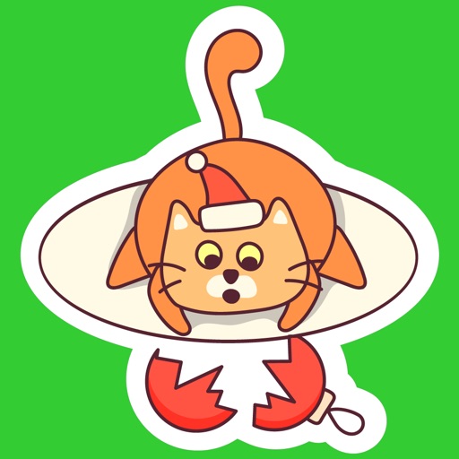 Fat Cat Christmas Stickers icon