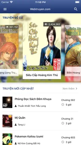 Game screenshot Đọc truyện online WebTruyen mod apk