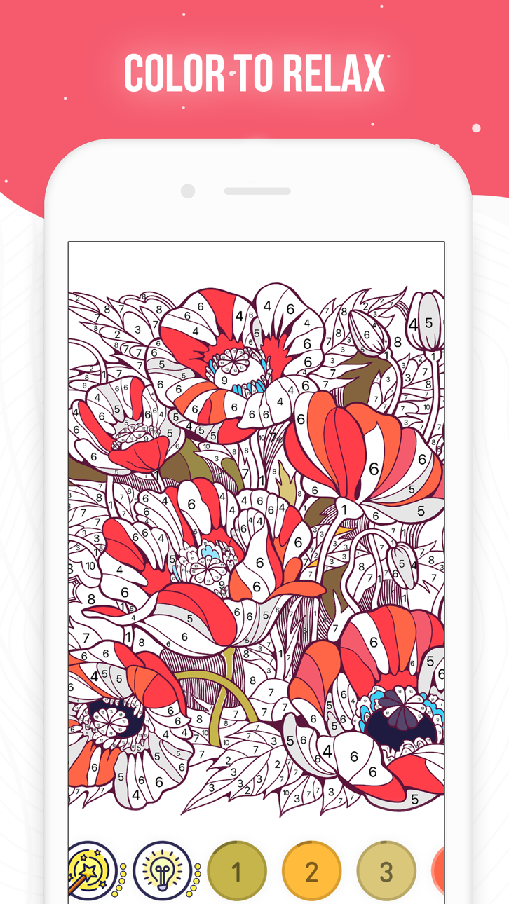 RECOLLECT: Color by Number Hack screenshot 1 - iOS app interface