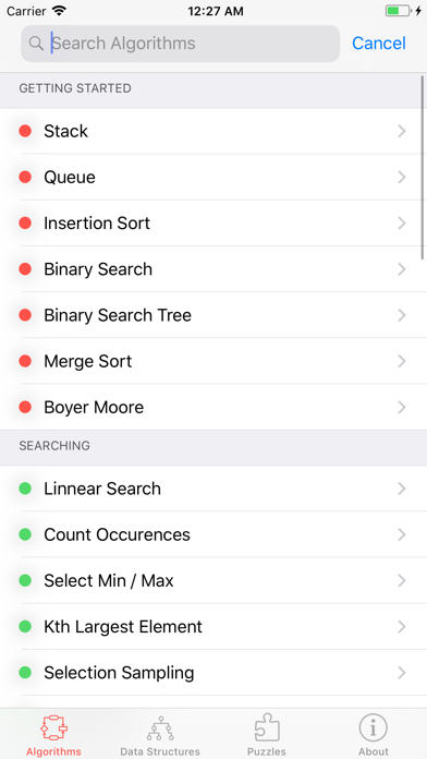 Algorithms & Data Structures Screenshot