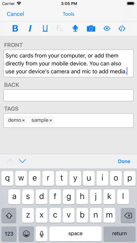AnkiMobile Flashcards screenshot 3 of 5