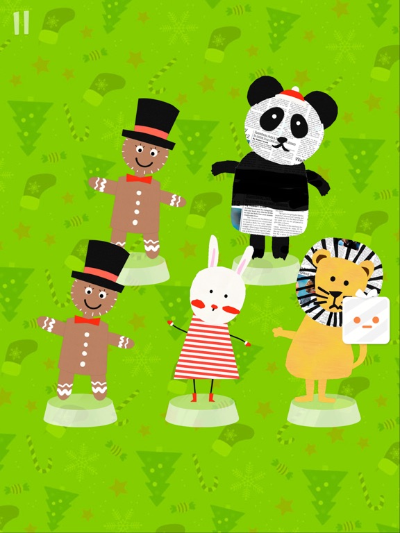 Christmas Paperman Art Game iPad screenshot