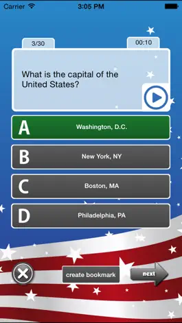 Game screenshot US Citizenship Test Study App apk
