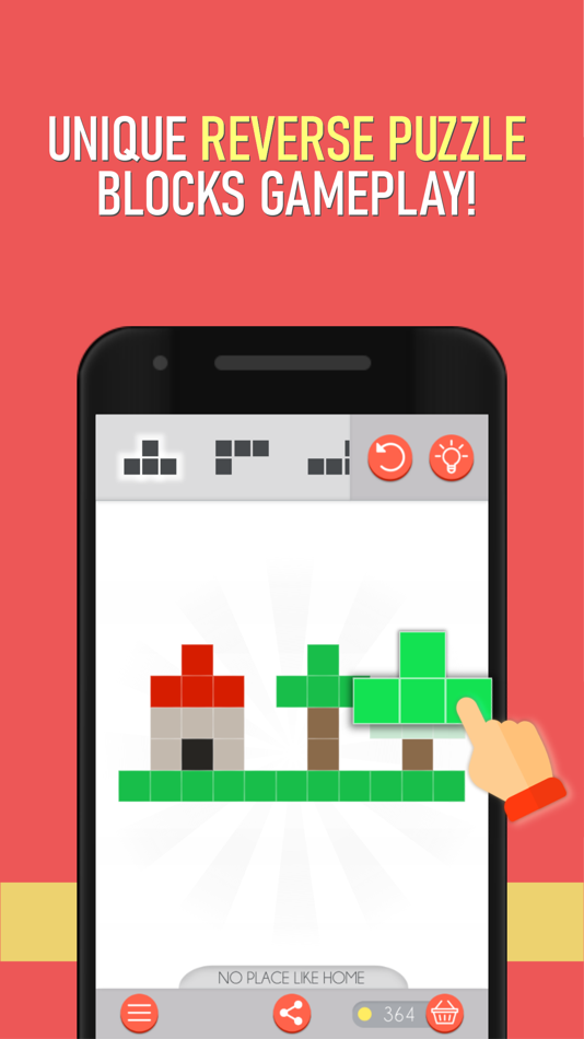 #1. Pixel Blocks - Reverse Puzzle (iOS) By: Matija Ozebek