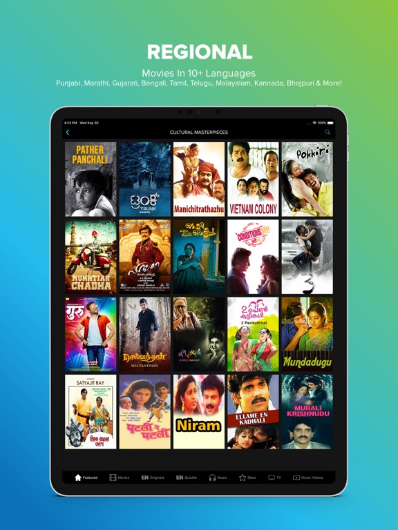 Eros Now iPad app afbeelding 5