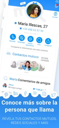 Screenshot 3 Me: identifica llamadas y spam iphone
