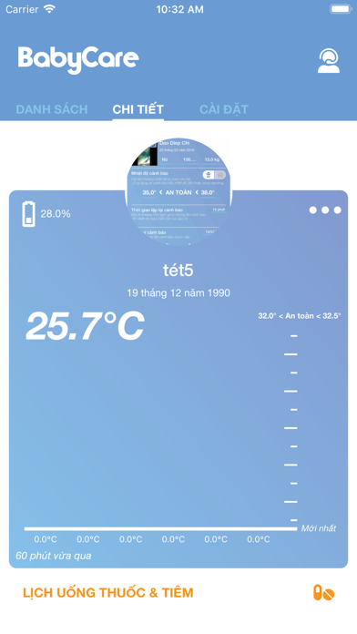 BabyCare Nhiệt kế thông minh Screenshot