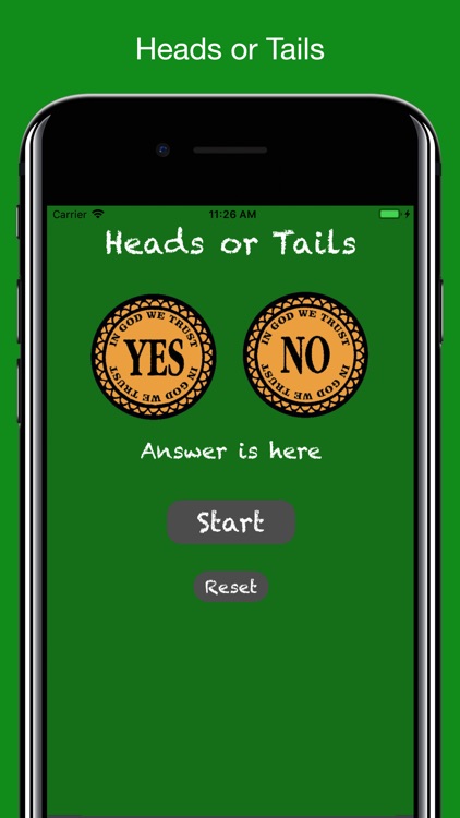 Coin Flip : Heads or Tails