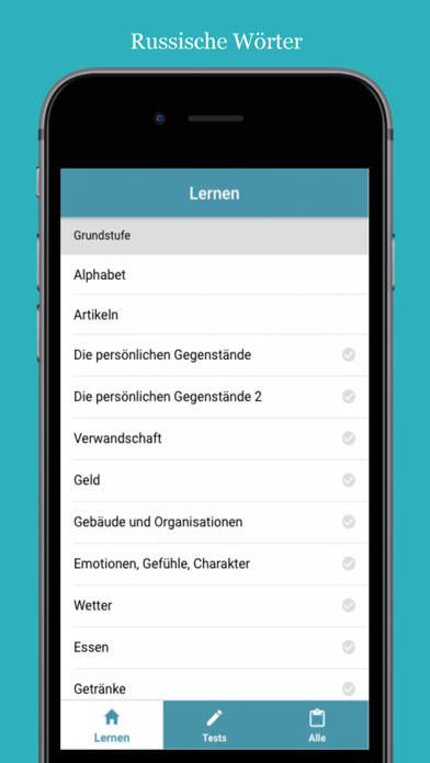 Screenshot #1 pour Russisch Lernen für Anfänger