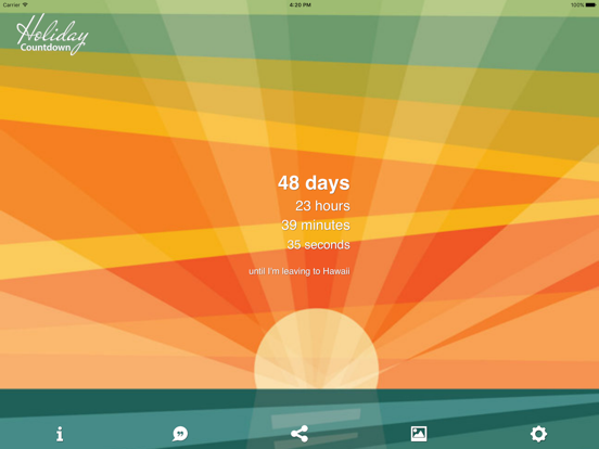 Screenshot #6 pour Holiday Countdown App