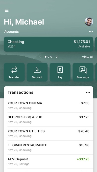 OakStar Bank Mobile Screenshot