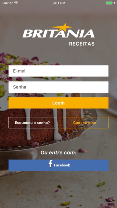 Screenshot #1 pour Britânia Receitas