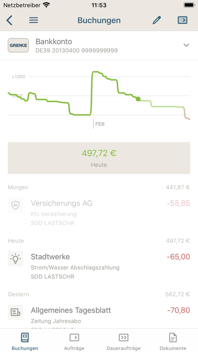 GRENKE Banking Screenshot