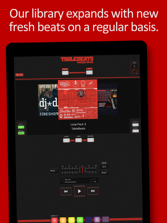 TableBeats: Scratch DJ Library iPad screenshot 5 - Music app