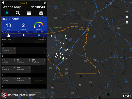 MARVLIS PSAP Monitor iPad screenshot 3 - Business app