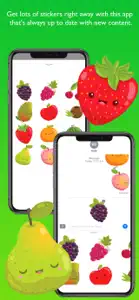 FruitMoji Stickers . screenshot #3 for iPhone