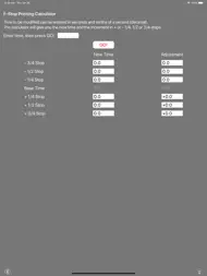 F-Stop Printing Calculator ipad bilder 3