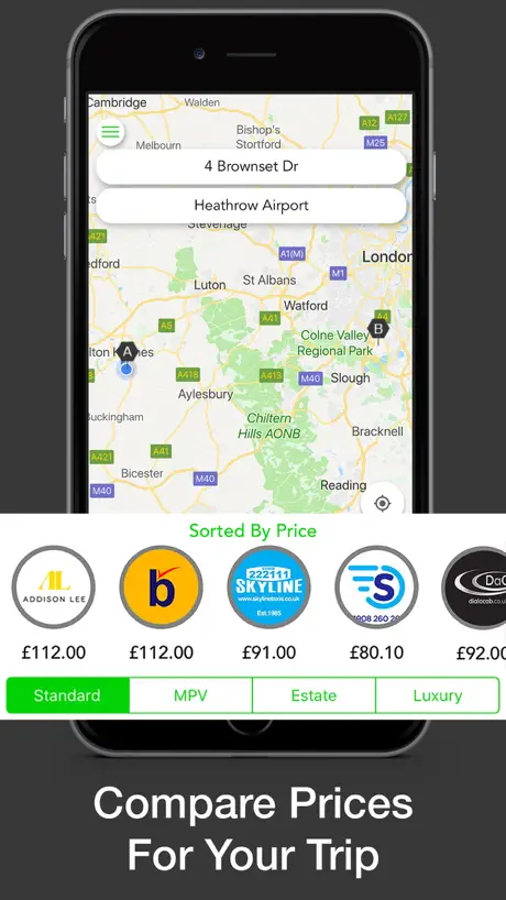 Orbit - Cab Price Comparison