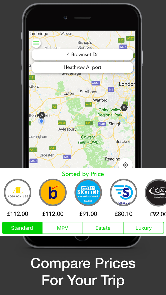 Orbit - Cab Price Comparison