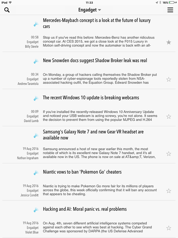 Screenshot #5 pour NewsBar RSS reader