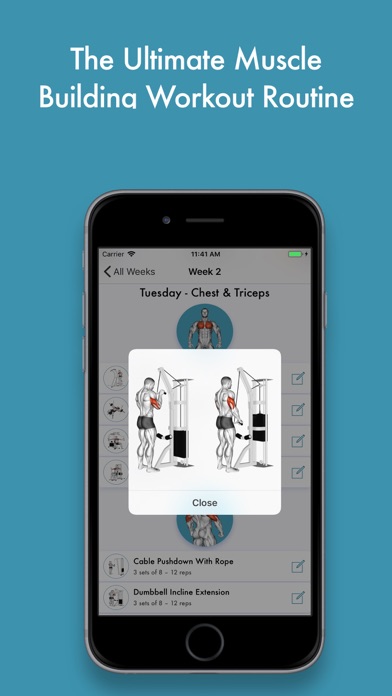 Workout Schedule screenshot 2
