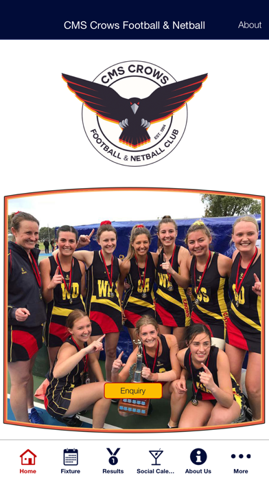 Screenshot #1 pour CMS Crows Football & Netball