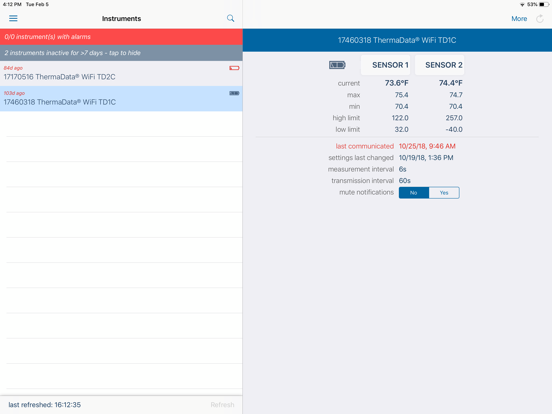 TD Link iPad screenshot