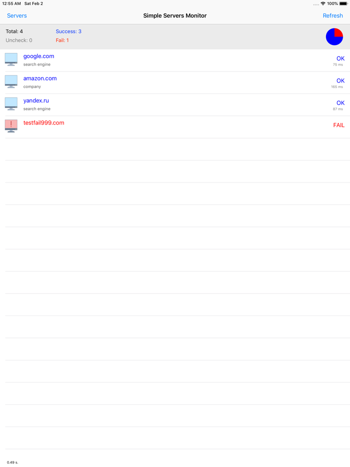 Simple Servers Monitor