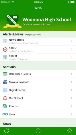 Game screenshot Woonona High School - Enews apk