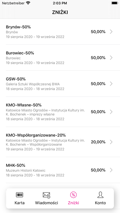 Katowicka Karta Mieszkańca Screenshot
